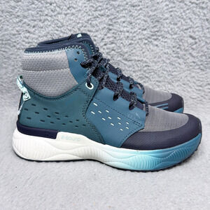 L.L.Bean Dirigo Womens Size 7 Hiking Sneaker Boots Blue Gray Nubuck Mesh